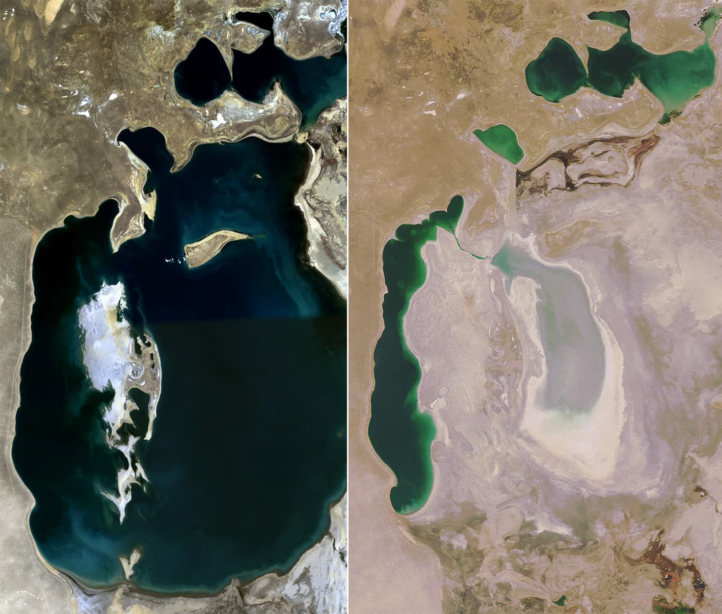 Aral Sea: its desiccated bed has released 748 million tonnes of CO₂ since 1960